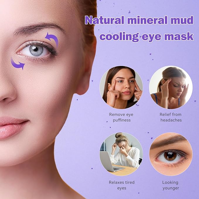 LEOSTEP 2 PCS Cooling Gel Eye Mask Reusable Cold Eye Mask, Frozen Eye Compress - Image 3