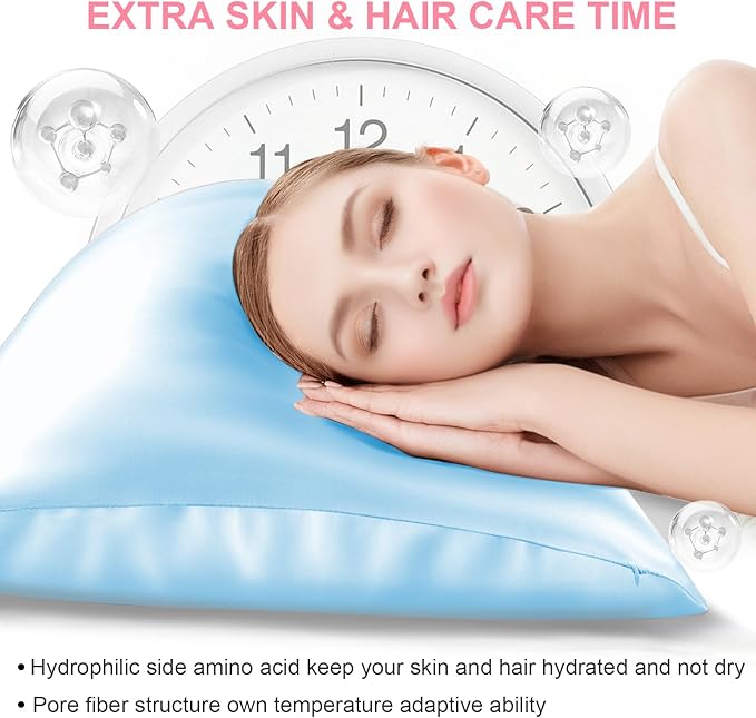 Silk Pillow Cases 2 Pack Queen Size - Image 3