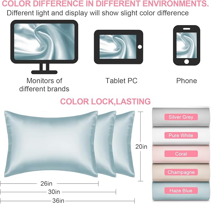 Silk Pillow Cases Standard Size - Image 7
