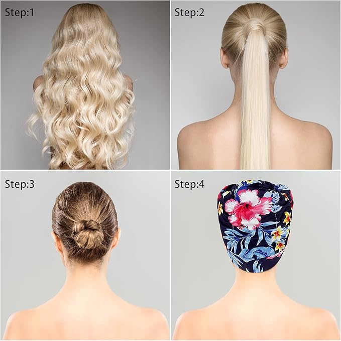 Swim Caps for Women Swimming, Comfort Pleated Swimming Cap for Long Hair - Image 5
