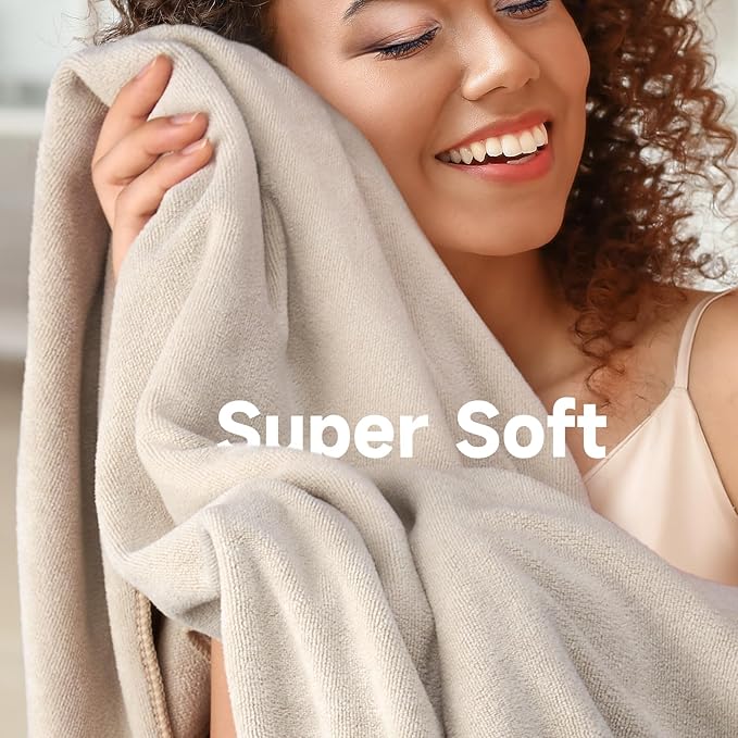 Umisleep 100% Microfiber Hair Towel, Large Curly Hair Towel - Image 5