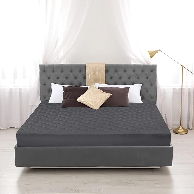 Utopia Bedding Quilted Fitted Mattress Pad, Queen Size, Elastic Fitted Mattress - Image 7