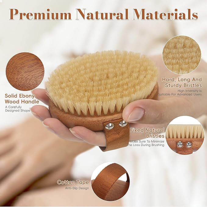 DEBETOOL Dry Brushing Body Brush - Image 4