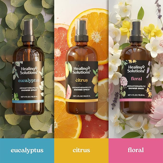 Healing Solutions Aromatherapy Shower Spray, Therapeutic Grade Essential Oils - Image 8