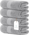 White Classic Luxury Bath Towels Set of 4 Large by WhiteClassic