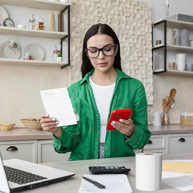 MFLABEL 4x6 Direct Thermal Shipping Labels - 4 Rolls, 220 Labels/Roll, Perforated Postage Paper with Alignment Hole, Compatible with 4XL LabelWriter 1744907 & 1755120, Rollo for USPS, UPS