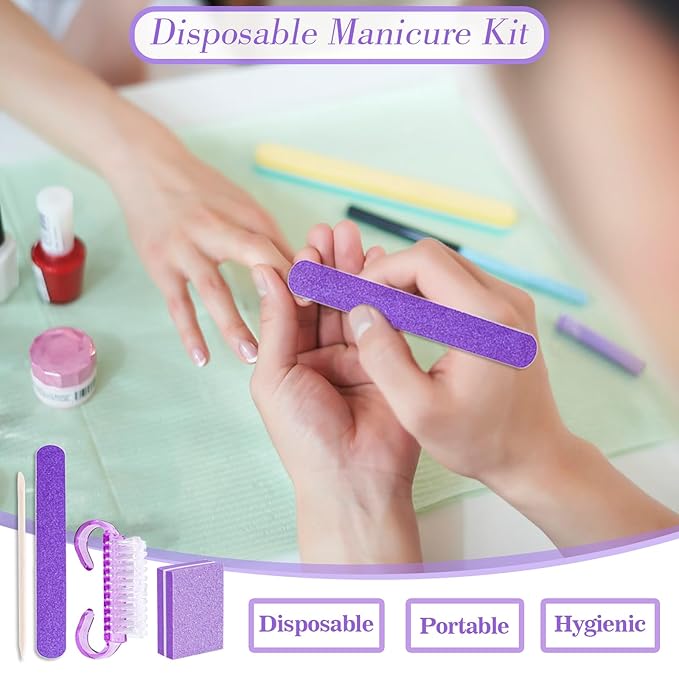 50 Sets Disposable Manicure Kit Basics 4 Piece Nail Kit - Image 3