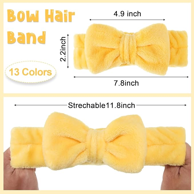 Tigeen 52 Pieces Spa Headband for Washing Face Bulk Soft Coral Fleece Skincare - Image 2