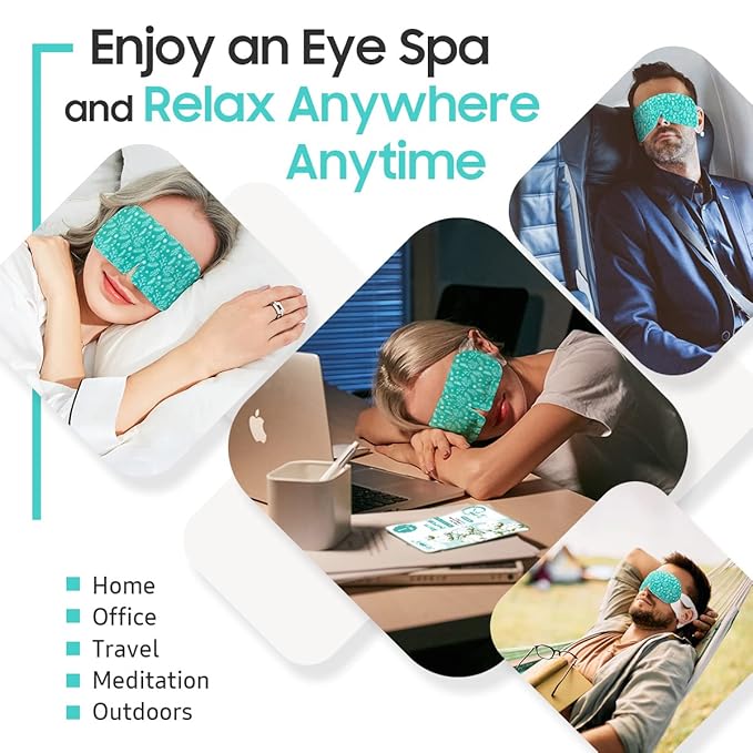 BeHoomi Steam Eye Mask, Self Heating Disposable SPA Warm Compress - Image 6