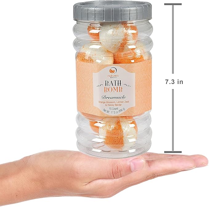 Nature's Beauty Dreamsicle Bath Bomb Gift Set Multi-Pack - Image 3