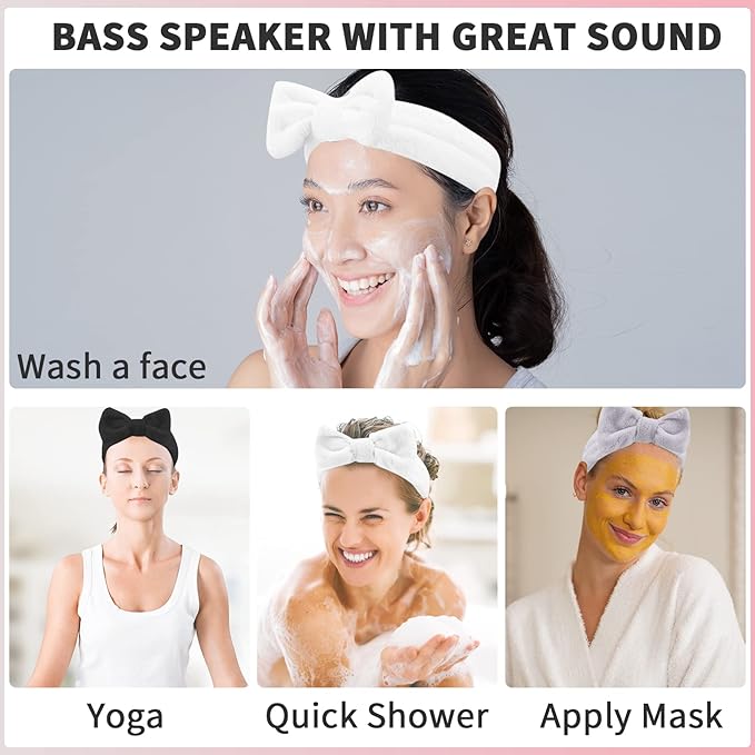 WSYUB Spa Headband, Fluffy Makeup Headbands, Slumber Party Supplies, Facial - Image 6