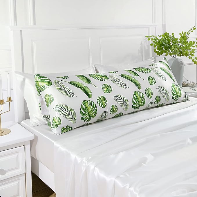 MR&HM Satin Body Pillow Cover, Soft and Breathable Body Pillow Case - Image 5