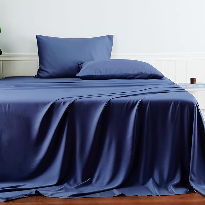 Bamboo Viscose Flat Sheets Only, Sateen Weave Calking Size Flat Sheet Only - Image 3