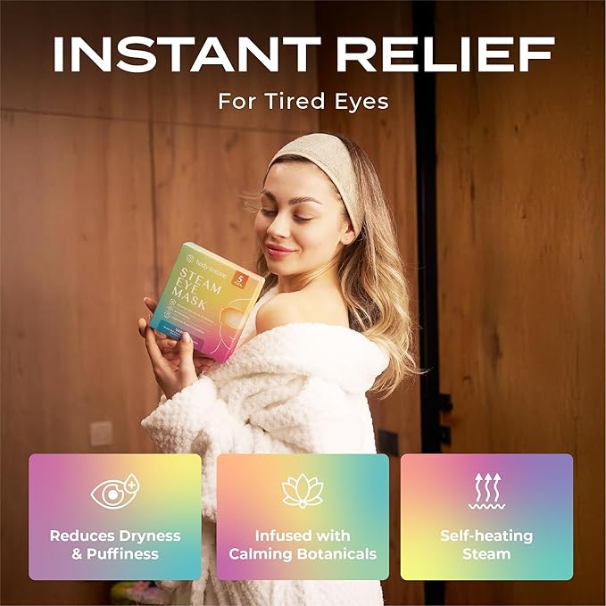 Body Restore Heated Eye Mask for Dry Eyes 30 Pack – Mothers Day Gifts for Mom - Image 8
