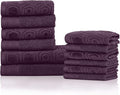 Superior Honeycomb 100% Cotton 500 GSM 12 Piece Bath Towel Set, 6 Washcloths by SUPERIOR
