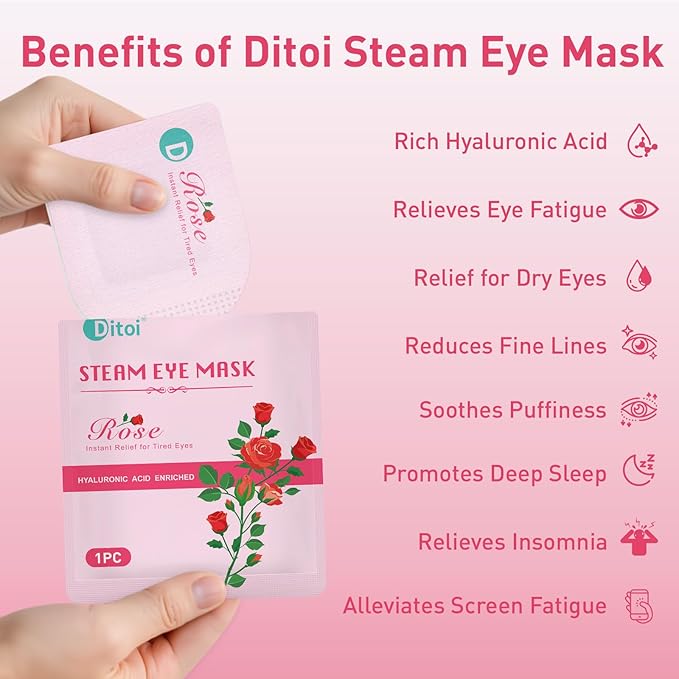 Ditoi Steam Eye Mask, Heated Eye Mask - Image 2