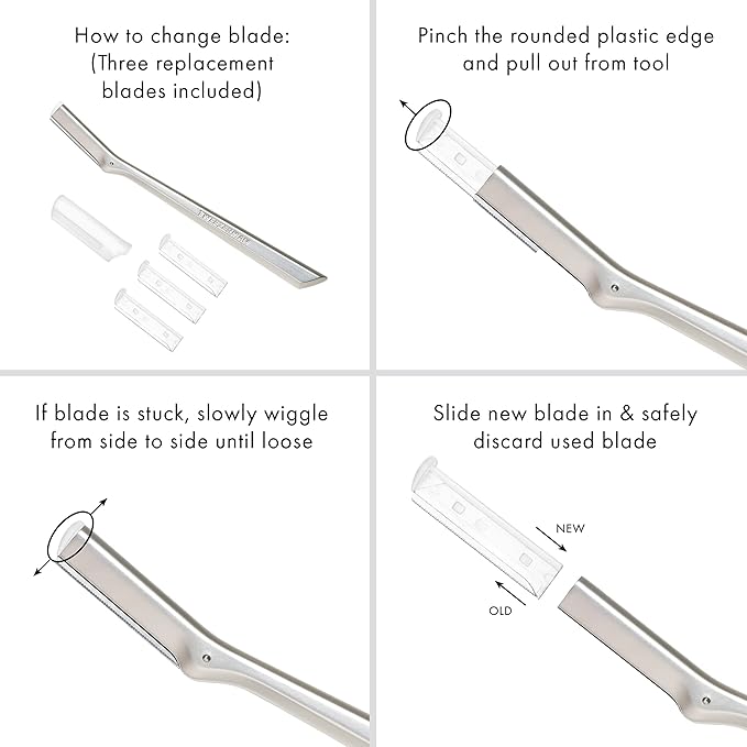 Tweezerman Facial Razor Replacement Blades - Image 4
