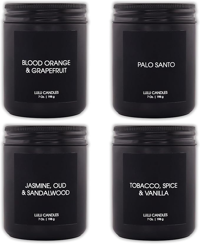 Lulu Candles | 4 Pack Scented Candles Gift Set | Gift Set by LULUCANDLES