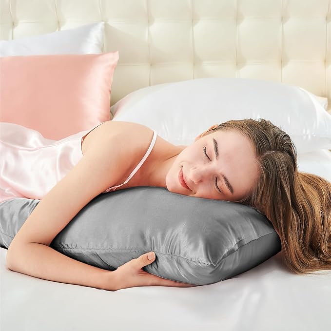 BEDELITE Satin Body Pillow Cover, Super Soft and Cooling Body Pillow Pillowcase - Image 5