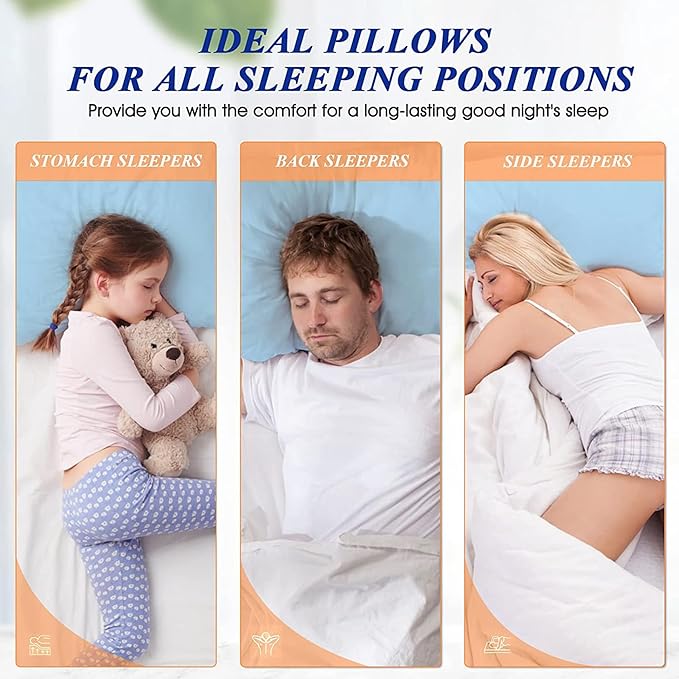 MZOIMZO Bed Pillows for Sleeping- Standard Size, Cooling Hotel Quality - Image 6