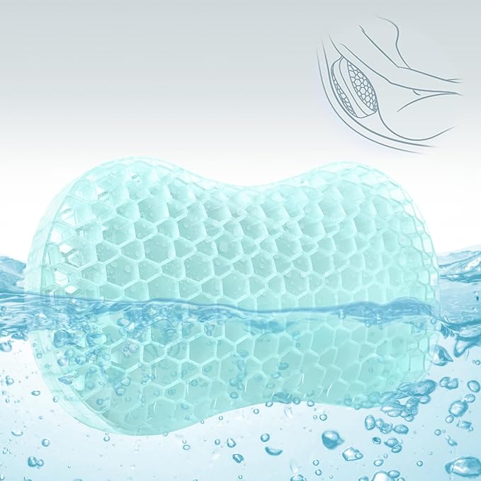 Sunlit Bath Jello Gel Bath Pillows, Lumbar Pillow by Sunlit