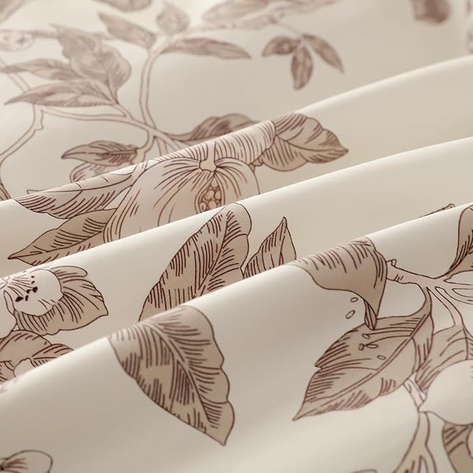 Duvet Cover Set Twin Size Floral Pattern 600 Thread Count Ultra Soft 100% Long - Image 6