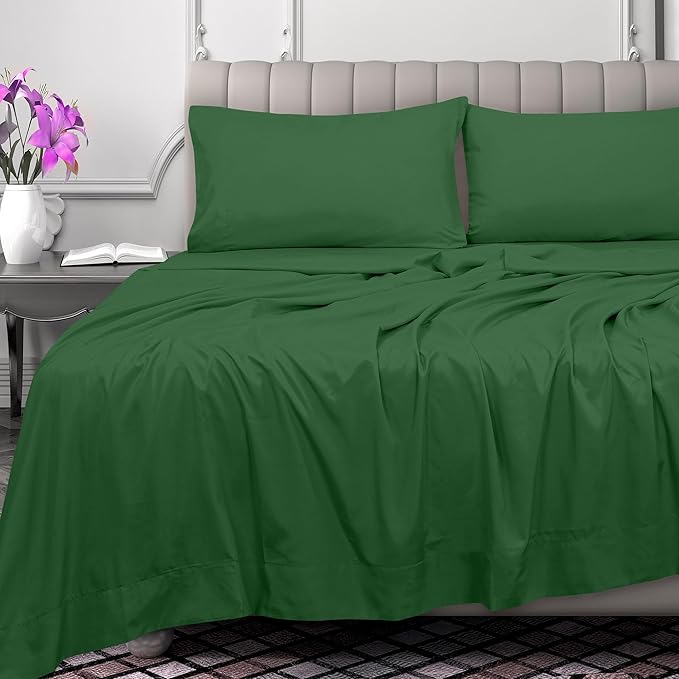 Royale Linens 300 Thread Count 100% Long Staple Combed Cotton Flat Sheet - Image 2