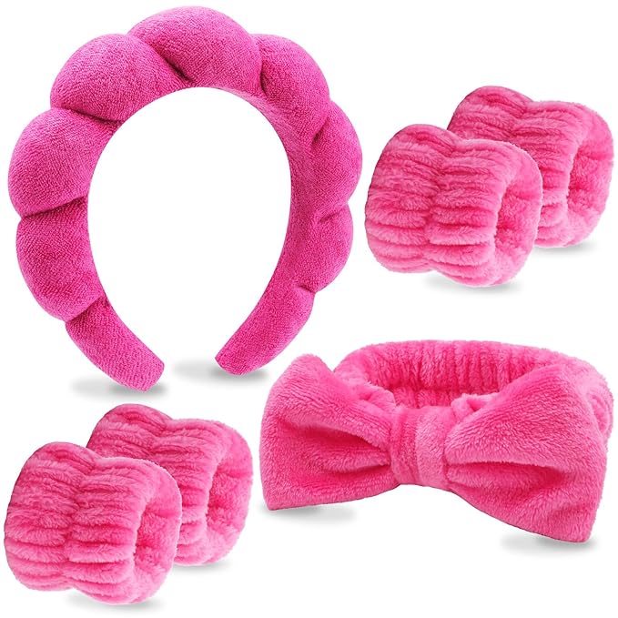 VELSCRUN 6 Pack Spa Headband, Makeup Headbands, Face Wash Headband, Skincare by VELSCRUN