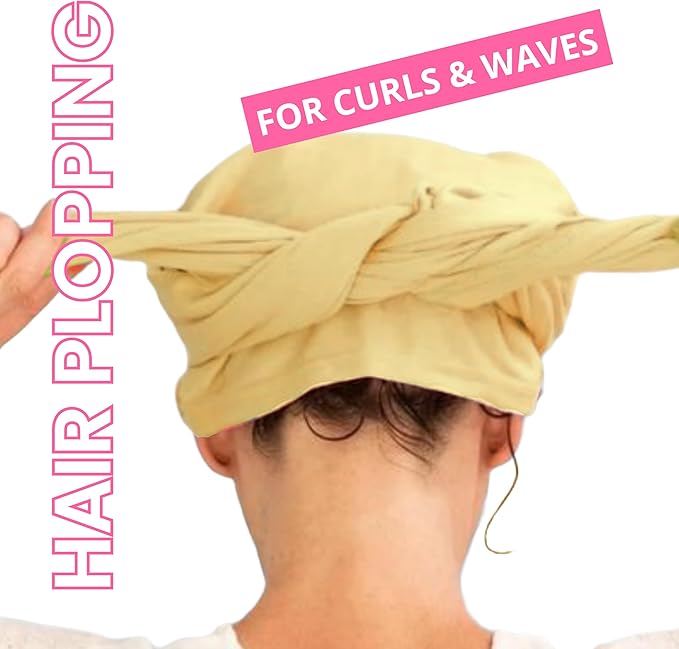 OOF! Halo T-Shirt Hair Towel | 100% Cotton Jersey Knit w/MoistureLock | No - Image 2