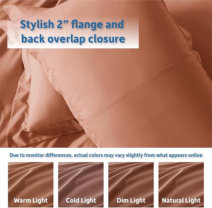 Nestl Rust California King Duvet Cover Sets - Image 8