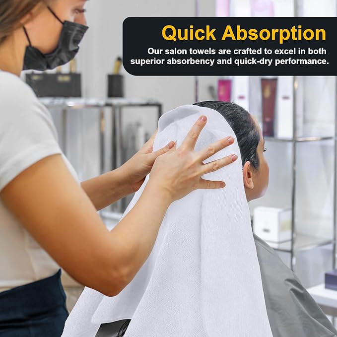 UNIMADE Salon Towels 2 Pack, Super Soft Microfiber Hand Towel, Highly Absorbent - Image 4