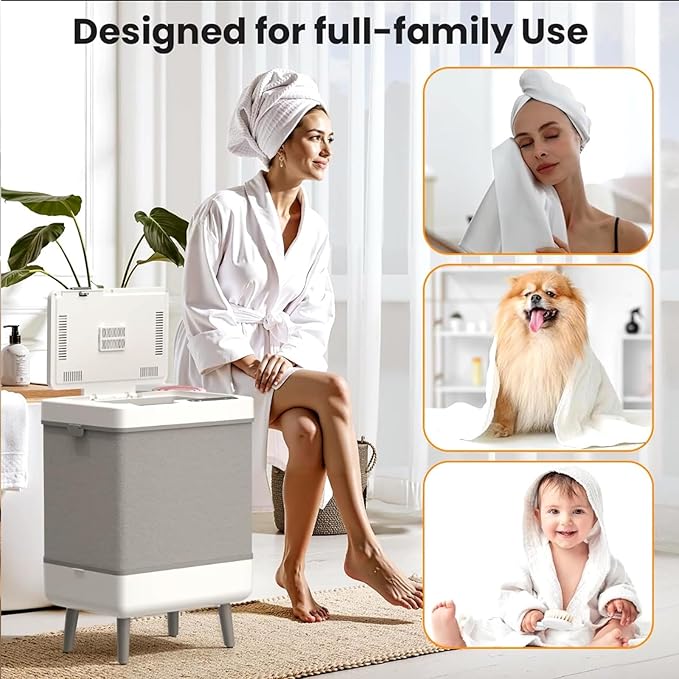 35L Foldable Towel Warmer Bucket - Image 8