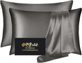 Silk Pillowcase 2 Pack, Natural Mulberry Silk Pillow Case, Anti Acne Silk by HOME