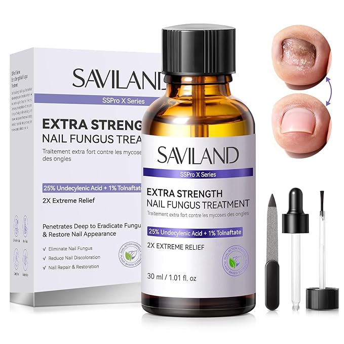 SAVILAND Toenail Fungus Treatment Extra Strength: 2X Extreme Nail Repair by SAVILAND