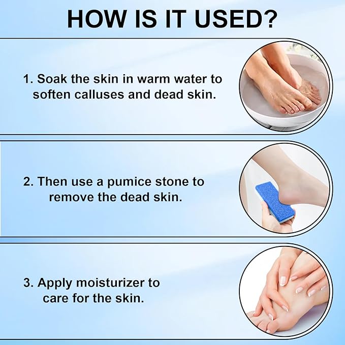 Foot Pumice Stone 4 Pack Pedicure Stone - Image 7