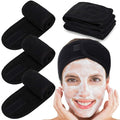 Whaline Spa Facial Headband Head Wrap Terry Cloth Headband 4 Counts Stretch by Whaline