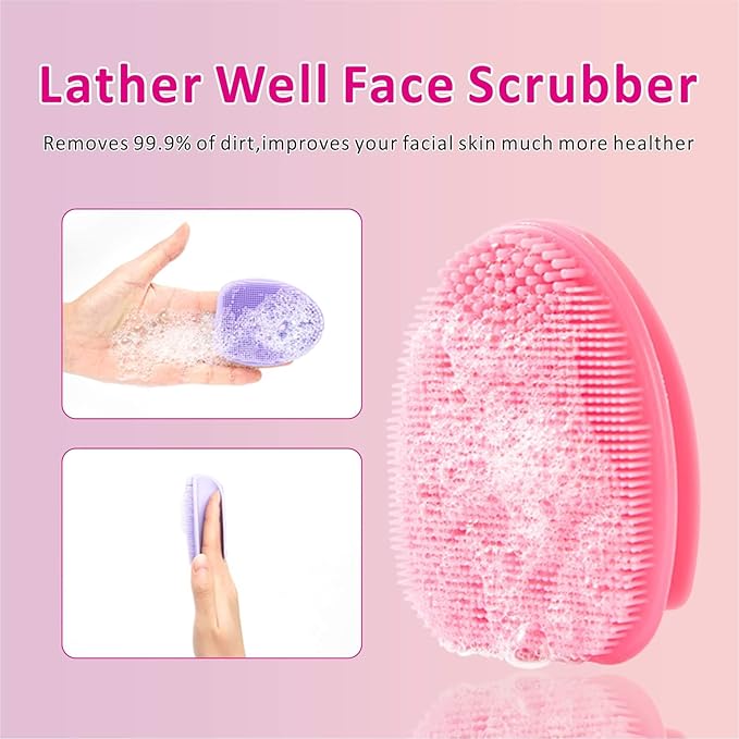 Silicone Face Scrubber with Body Scrubber - Image 6