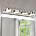 Brushed Nickel Vanity Lights for Bathroom, 4-Light Bathroom Light Fixtures Over by BATHROOMLIGHTINGFIXTURES