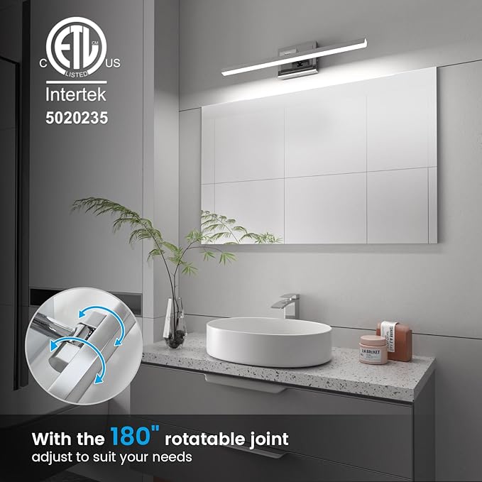 VOLISUN Modern Bathroom Vanity Light 24 inch, 14W Dimmable 5CCT Led Bathroom - Image 2