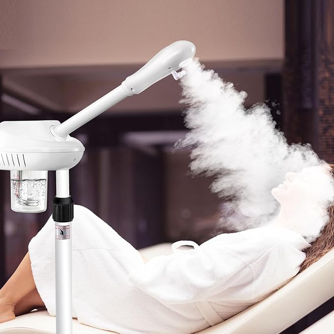Professional Facial Steamer, Face Steamer on Wheels, SPA Ozone Steamer - Image 4