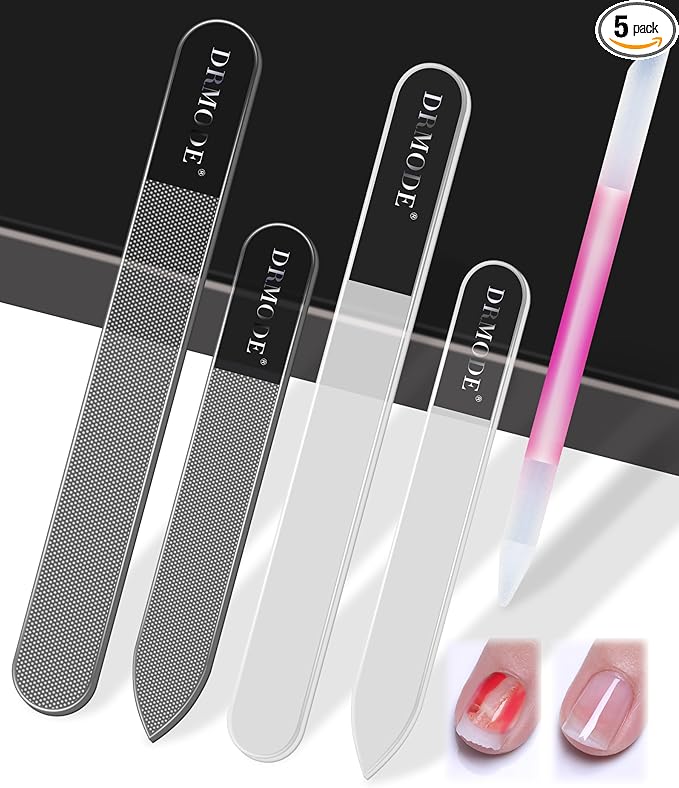 Glass Nail File Buffer with Case by DRMODE