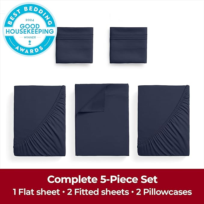 Mellanni Extra Deep Split King Sheets - Image 4