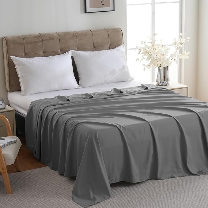 ZPECC Bulk Flat Sheets Only Twin Size 6 Pack, Easy Sort Top Bed Sheet by - Image 2