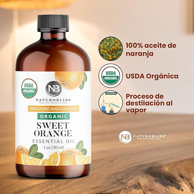 NaturoBliss Organic Sweet Orange Essential Oil, 100% Pure Therapeutic Grade - Image 9