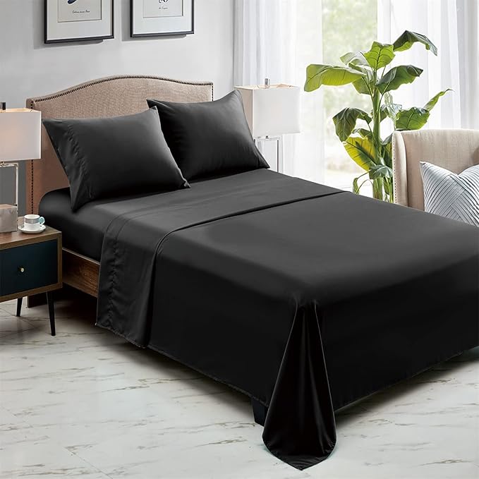FreshCulture Full Flat Sheets Only, Soft Microfiber Bedding Sheets - Image 6