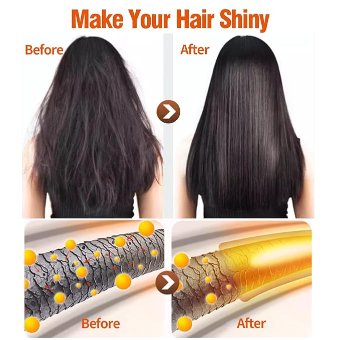 2 Pack Collagen Hair Mask & Keratin Hair Mask, Keratin Hair Treatment, Repair - Image 4
