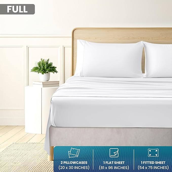 Utopia Bedding Full Size 4 Piece Sheet Set - Image 2