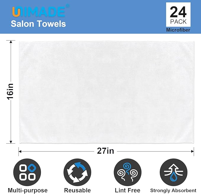 UNIMADE 24 Pack Hand Towels Set - Image 2