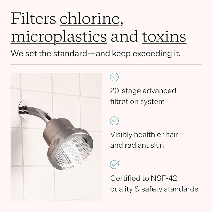 MDhair Filtered Shower Head for Healthier Hair & Skin – Removes Chlorine & - Image 3
