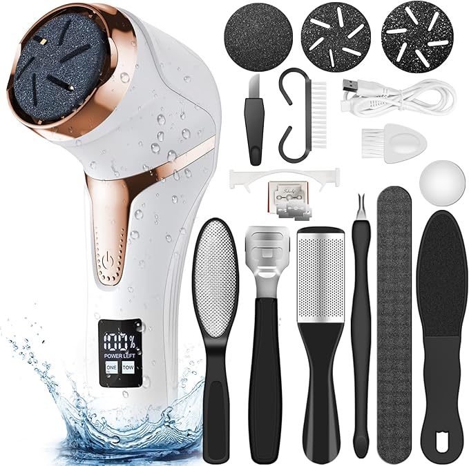 Hoxida Electric Callus Remover for Feet, Rechargeable Foot Pedicure Tools Foot by Hoxida